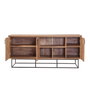 Hanah Home Quantum Medula - 750 Consola en Pino Atlántico y Negro
